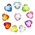 thumbnail image 1 of 1 Set 10Pcs Acrylic Heart Shape Gems Toys Jewelry Playset (Assorted Color), 1 of 8