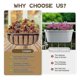 thumbnail image 5 of 4 Pack 24 Inch Trough Coconut Liners, Natural Coconut Liners for Wall Planter, Window Basket Deck Ra, 5 of 5