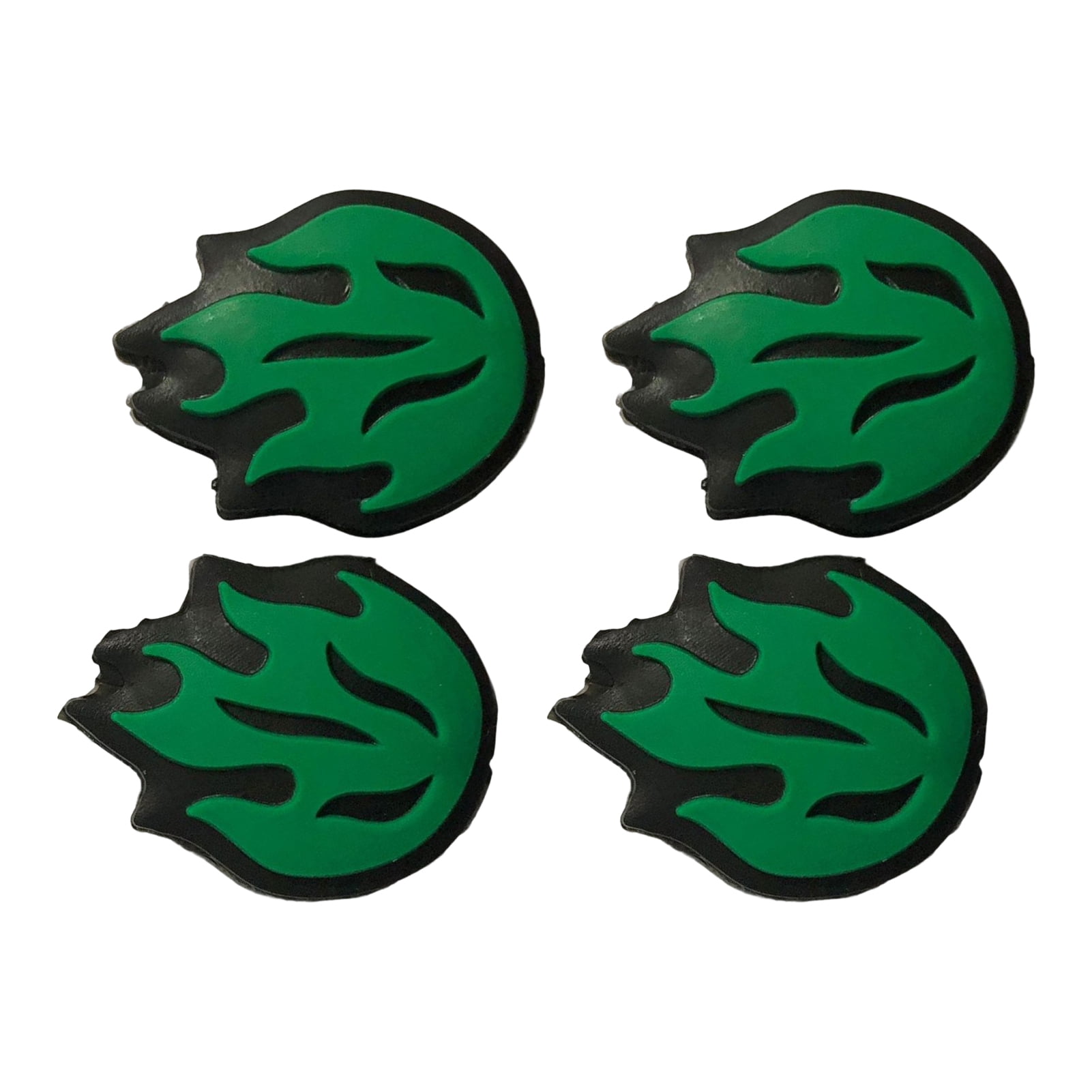 UDIYO 4Pcs Tennis Racquet String Dampener Flame Shape Silica Gel