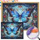 thumbnail image 1 of Pintura de diamante 5D DIY, taladro redondo completo, vitral AB parcial, 50x45cm, 1 of 8