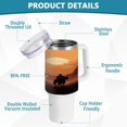 thumbnail image 4 of SKYSONIC 40oz Tumbler with Handle and Straw Lid Double Stainless Steel Vacuum Insulated Travel Mug for Hot Cold Water,Western Desert Cowboy, 4 of 7