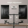 thumbnail image 4 of Single Fully Adjustable Monitor Arm Stand Mount Fits One Screen lbs for Monitor Computer Screen VESA (MD)\u, 4 of 9