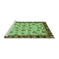thumbnail image 2 of Ahgly Company Machine Washable Indoor Rectangle Oriental Turquoise Blue Traditional Area Rugs, 4' x 6', 2 of 4