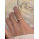 thumbnail image 5 of 1pc Fashionable Simple S925 Silver Heart Shape & Multiple Gemstones Combination Open Ring, Light Luxe Exquisite Women's Daily Wear And Date Wear, Perfect Gift For Girlfriend, 5 of 5