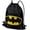 Batman Classic Bat Shield Logo, variant on Batman Tie Dye Batman Logo Drawstring Backpack Sports Bag Sackpack 17" x 13", Perfect for Gym, Yoga or Practice