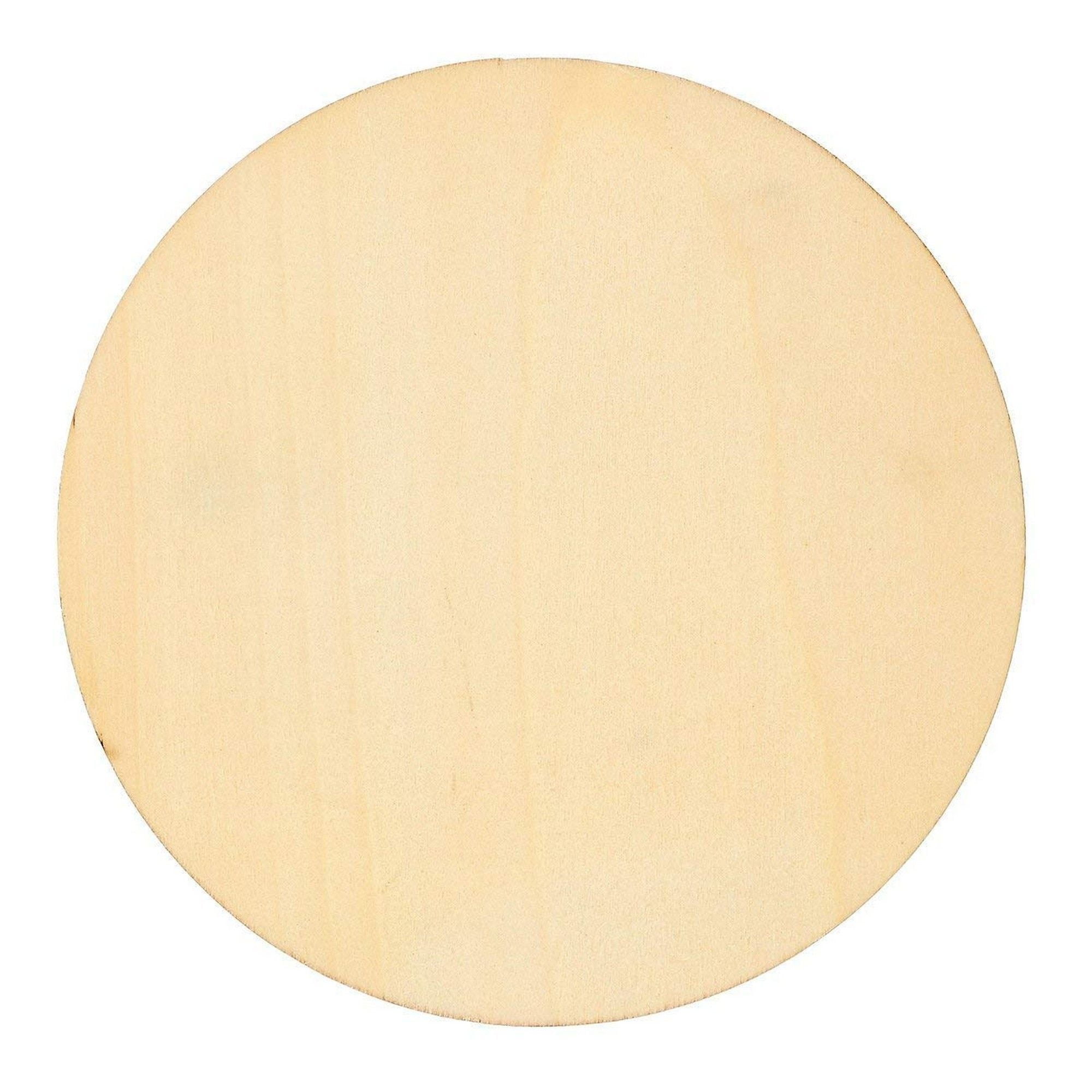 Unfinished Wood Circle 12Pack Round Natural Rustic Wooden Cutout for Home Decoration, DIY