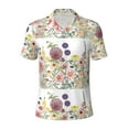 thumbnail image 2 of Daiia Autumn Garden Pattern Men’s Polo Shirts,Solid Deck Shirt,Classic Fit, Breathable Cotton Polo for Casual and Sport Wear-3X-Large, 2 of 7