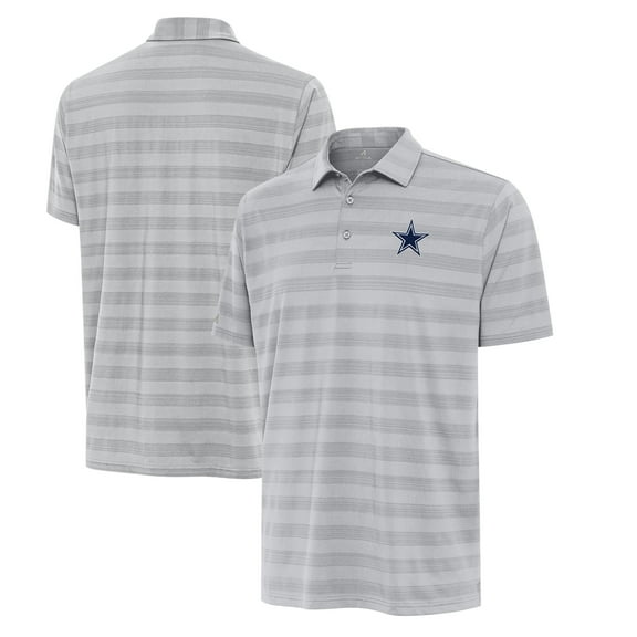 Men's Antigua Gray Dallas Cowboys Big & Tall Tunnel Polo