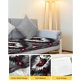 thumbnail image 4 of Boho Red Grey Couch Cushion Covers Stretch, Washable Sofa Seat Covers Individual Seat Cushion Sofa Slipcovers Geometric Southwestern Retro Ethnic Couch Cover Furniture Protector M-1PCS, 4 of 7