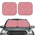 thumbnail image 2 of Sikiie Strawberry Print Foldable Car Windshield Sun Visor, Car Window Sunshade Suitable for Sedan, SUV and Truck Car Accessories-Medium, 2 of 6