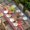 Red Beige, variant on Independence Day Table Cloths for 6 Foot Rectangle Tables, Red Truck Watermelon Star Wooden Grain Patio Waterproof Elastic Fitted Tablecloths, Washable Rectangular Table Cover for Camping