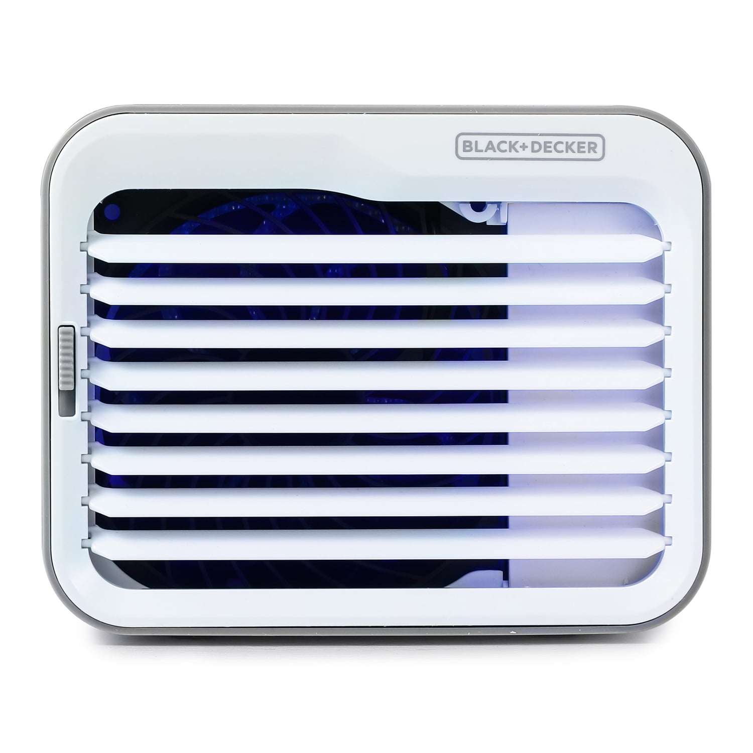 BLACK+DECKER BDMC10 3-Speed Portable USB-Powered Desktop Evaporative Air Cooler with Fan, White/Gray