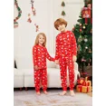 thumbnail image 3 of Conjunto de ropa navideña para la familia 2024 Conjuntos a juego Monos casuales suaves Pijamas lindos con estampado completo Traje de una pieza Mono, 3 of 5