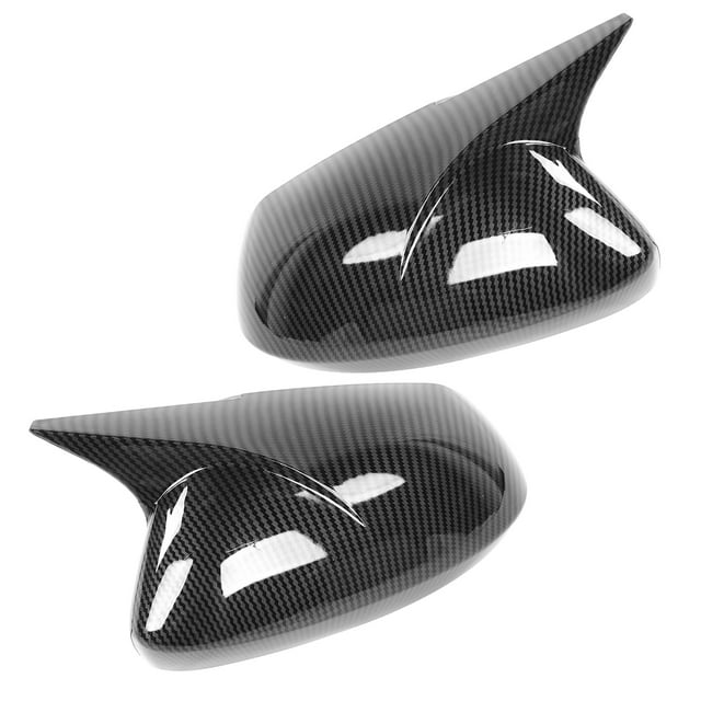 Mirror Pair Side Mirror Cover Horn Style Protector Housing Fit for Sedan/Hatchback