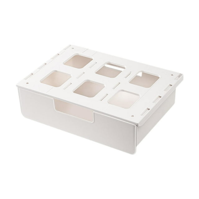 Organizador de cajones deslizable para debajo del escritorio, contenedor de cocina, estuche para el hogar sin caja pequeña
