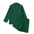 thumbnail image 6 of VOUZZA Girls Blazer Outfits 2-Piece Set Double Long Sleeve Suit Jacket with High Waisted Casual Shorts 3-14, 6 of 7