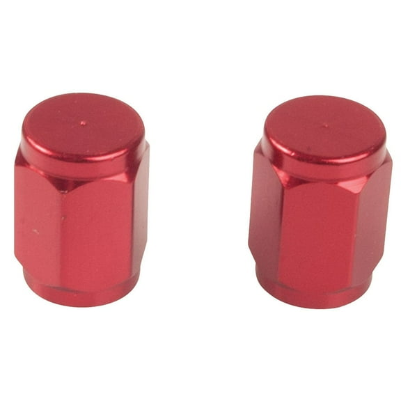 Tusk Billet Aluminum Valve Stem Caps Red