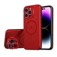 thumbnail image 1 of Pour iPhone 12 Pro, Étui avec Support, Étui Compatible MagSafe avec Cache-Caméra Intégré, Étui Mince Antichoc Anti-Poussière, Violet, 1 of 6
