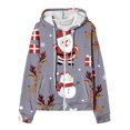 thumbnail image 4 of Puntoco Chaqueta De Mujer Casual Impreso Con Cremallera De Manga Larga Sudadera Con Capucha Chaqueta superior Liquidación De Navidad Puntoco Puntoco-484, 4 of 4