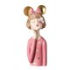 thumbnail image 4 of Estatuas de resina con lazo para niñas, esculturas, decoración, centro de mesa, hogar, estantería, granja, sala de estar, porche de escritorio Rosado Fernando estatuas de escritorio, 4 of 8
