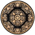thumbnail image 4 of SAFAVIEH Heritage Collection HG640B Handmade Black Rug, 4 of 10