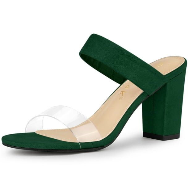 Green strap heels discount