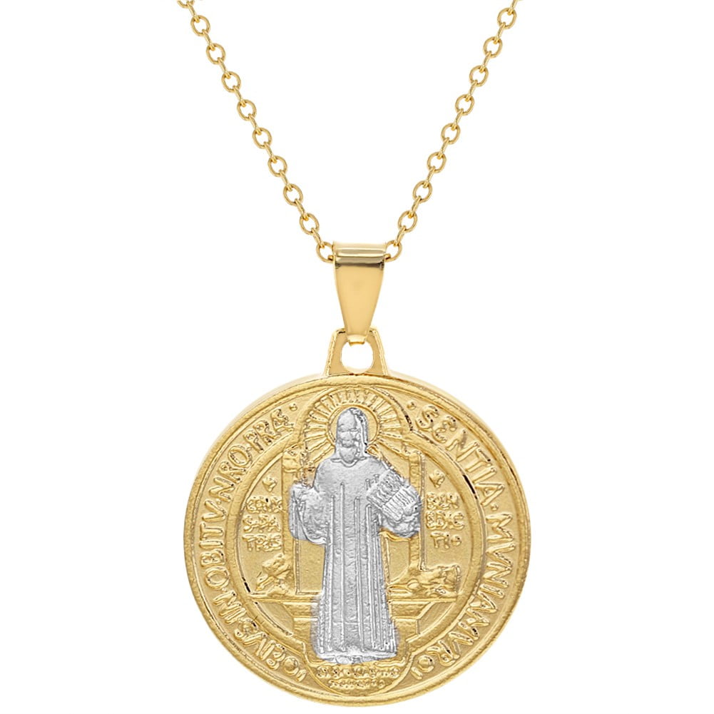 Catholic medallion necklace Clearance