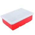 thumbnail image 2 of Food Grade Silicone 6 Grids Square Ice Cube Tray Maker Mold Container with Lid, 2 of 7