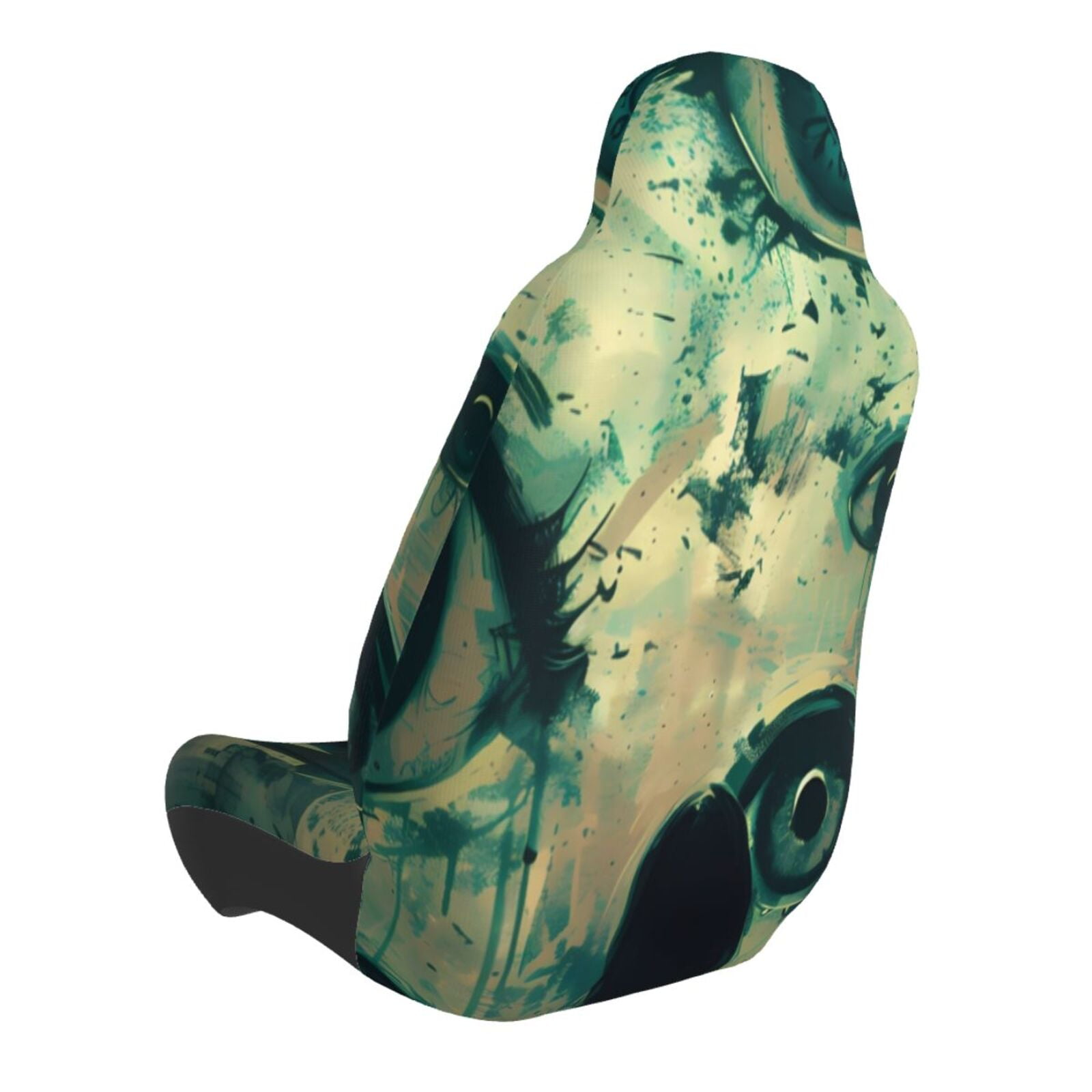 Naloa Eyes Watching In The Dark Car Seat Covers Universal Front Seat Coves for Car Accessories ,Padded Car Covers for Automotive, SUV, Truck, and Van