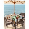 thumbnail image 2 of Outdoor Tablecloth with Umbrella Hole and Zipper, Rustic Christmas Snowman Square Table Cloth 54x54 Inch Waterproof Tablecloth, Xmas Balls Stocking Tree Gifts Picnic Table Cover for Patio Camping, 2 of 7
