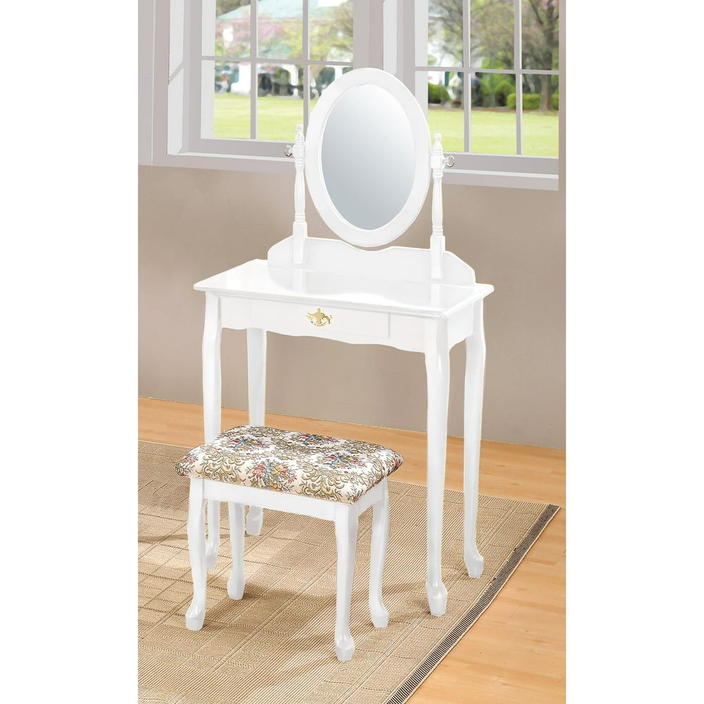 ACME Queen Anne Vanity Set, White