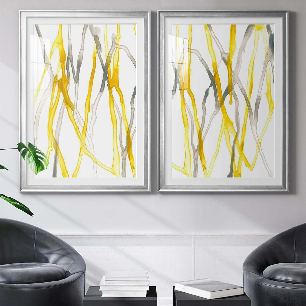 Wexford Home Runnel XIX Premium Framed Print, 26.5" x 36.5" - Ready to Hang, Silver (Set of 2)