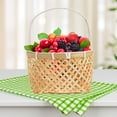 thumbnail image 4 of 2Pcs Hand Basket Natural Style for Fruit Picking and Storage in Household, 4 of 9