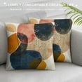 thumbnail image 3 of JEUXUS  Mid Century Modern Boho Abstract Throw Pillow Covers Aesthetic Navy Blue Burnt Orange Pillow Covers Geometric Minimalist Decor for Couch Home Decor, 3 of 5