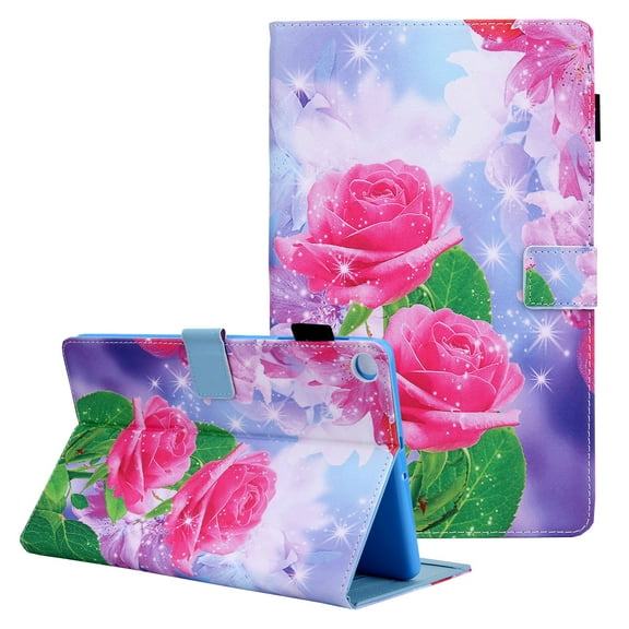 Allytech Case for Samsung Galaxy Tab A7 10.4" 2020 SM-T500 T505 T507, Premium PU Leather Multi Angle Viewing Stand Shockproof Folio Flip Cover Case for Samsung Galaxy Tab A7 10.4" T500, Rose