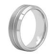 thumbnail image 2 of Men's Tungsten 8MM Grooved Comfort Fit Wedding Band by Brilliance Fine Jewelry - Mens Ring, 2 of 4