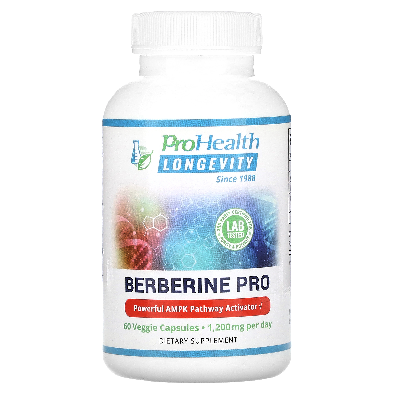 Berberine Pro, 600 mg, 60 Veggie Capsules, ProHealth Longevity