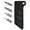KA06-Black, variant on Key Unity Leather Multitool Sheath with 3 Pouch, EDC Pocket Organizer for Key Holder, Flashlight, Pen, Pocket Knife, Black