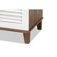 thumbnail image 6 of Coolidge Modern and Contemporary White and Walnut Finished 4-Shelf Wood Shoe Storage Cabinet, 6 of 6