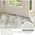 thumbnail image 3 of Modern Abstract Area Rugs for Living Room x Non Slip Machine Washable Rug Lightweight Low Pile Floor Carpet for Bedroom Dining Room Nursery Home Office Entryway Rugs Grey, 3 of 9