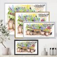 thumbnail image 4 of Designart 'Lavender Flowers On Ancient Cart Illustration' Traditional Framed Canvas Wall Art Print, 4 of 5