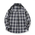 thumbnail image 4 of cllios Long Sleeve Flannel Shirts for Men Casual Open Front Button Down Shacket Jacket Regulat Fit Long Sleeve Cotton Shirts, 4 of 7