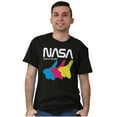 thumbnail image 4 of Retro NASA Worm Logo Space Shuttle Men's Graphic T Shirt Tees Brisco Brands S, 4 of 4