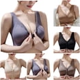 thumbnail image 5 of NIEWTR Front Closure Bras for Older Women New No Underwire Wireless Shaping Front Snap Bra for Seniors(Beige,M), 5 of 9
