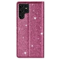 thumbnail image 4 of SaniMore Magnetic Flip Wallet Case for Samsung Galaxy S22 Ultra 6.8", PU Leather Ultra-Thin Glitter Cover Buil-in Card Slot & Kickstand Shockproof Protective Shell for Samsung S22 Ultra, Rose, 4 of 8