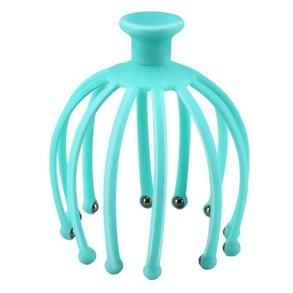 Graflsoa Turquoise TL-2789 Ergonomic Head Massager with Video Demo, ABS & Metal, Stress Relief & Pain Management, Perfect Gift for Loved Ones, Washable & Durable Design