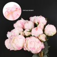 thumbnail image 2 of Flores artificiales ICBOX, 2 ramos de peonías rosas, 18 unidades, 2 of 8