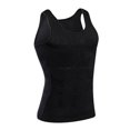 thumbnail image 2 of Chaleco moldeador negro para hombre, camiseta interior abdominal, cómoda y transpirable, camiseta interior adelgazante para hombre, color negro XL, 2 of 13