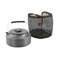 thumbnail image 5 of MAGIDEAL 1. campsite Kettle Tea Kettle Light Picnic for Boiling Water, aluminum black handle, 5 of 8