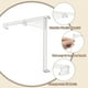 thumbnail image 3 of 12pcs Clips de Valance, Clips de Plástico Transparente Vertical de 3.5in Soporte de Retención Oculto para Persianas de Madera Horizontal y Madera Sintética, 3 of 6
